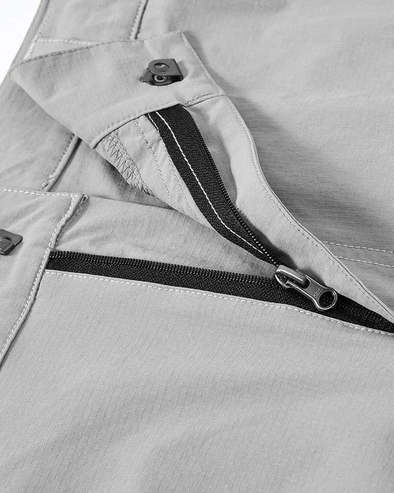Elastic Waist Pocket Men's Athletic Shorts