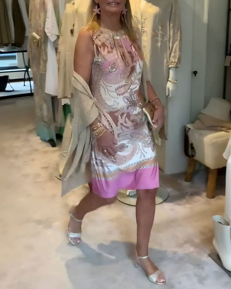 Pink Sleeveless Dress