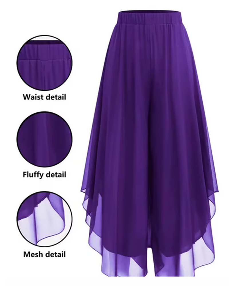Loose Asymmetrical Casual Wide-Leg Pants