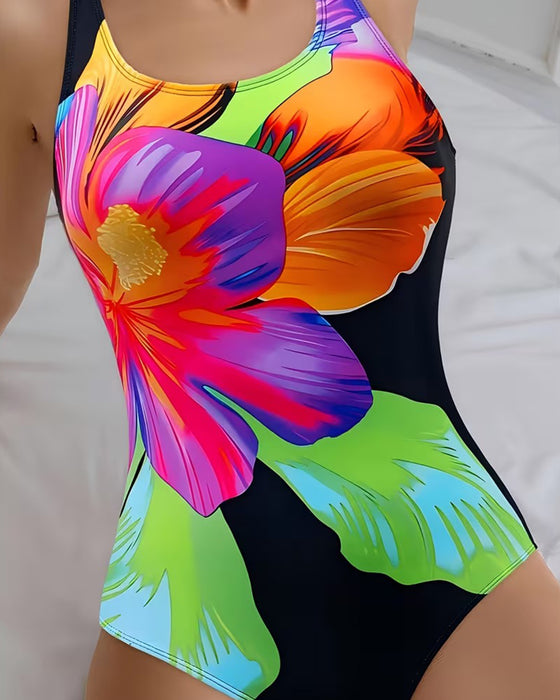Comfortable Printed Swimsuit One-Piece