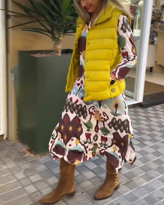 Elegant high-end  long-sleeved dress