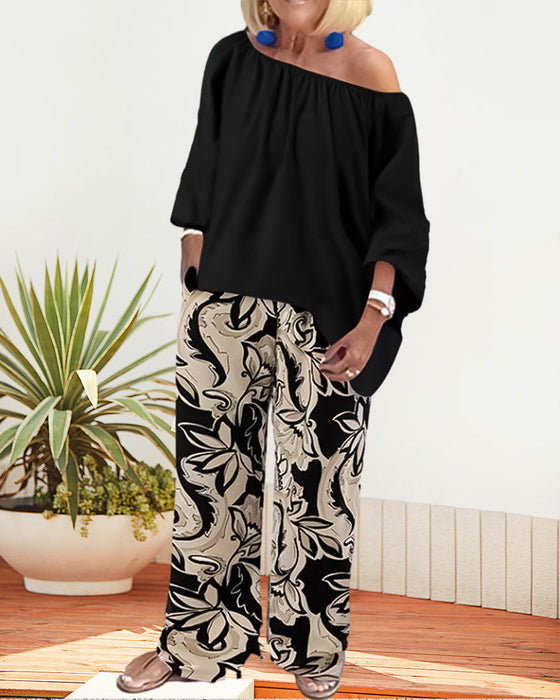 Eyecatching Print Two-piece Set