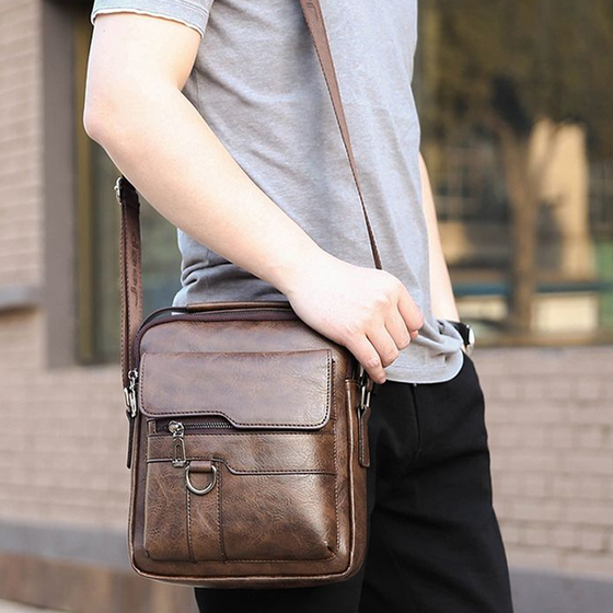Crossbody Bag Men's Shoulder Bag Vintage