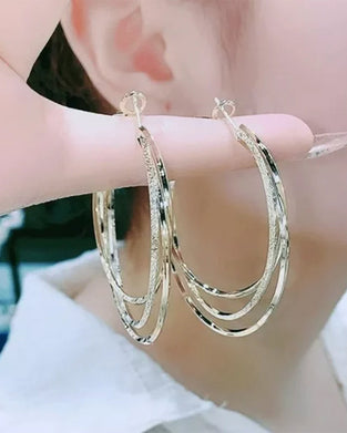 Multi-layer hoop earrings