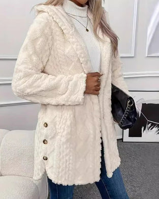 Solid Color Long Sleeve Coat