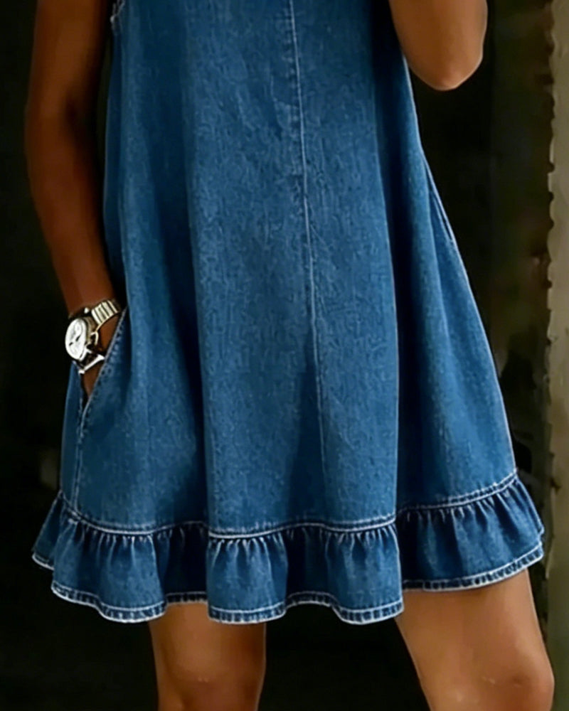 Round Neck Sleeveless Dress