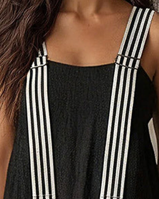 Striped Suspender Dress