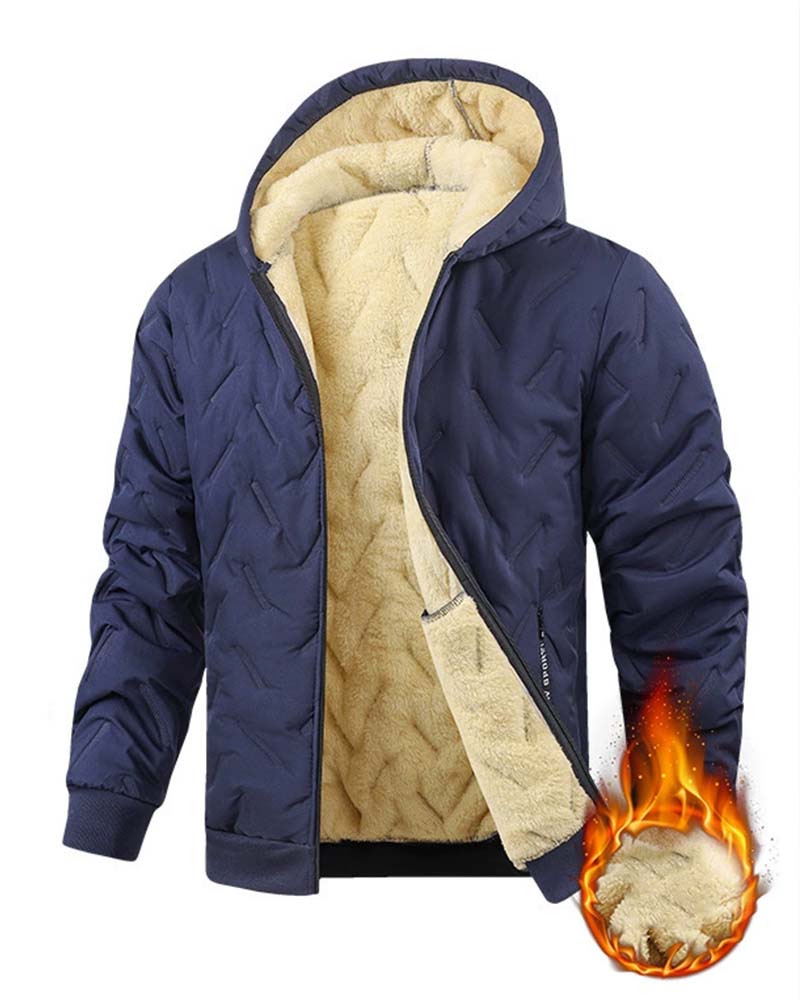 Hooded Fleece Thickened Coat