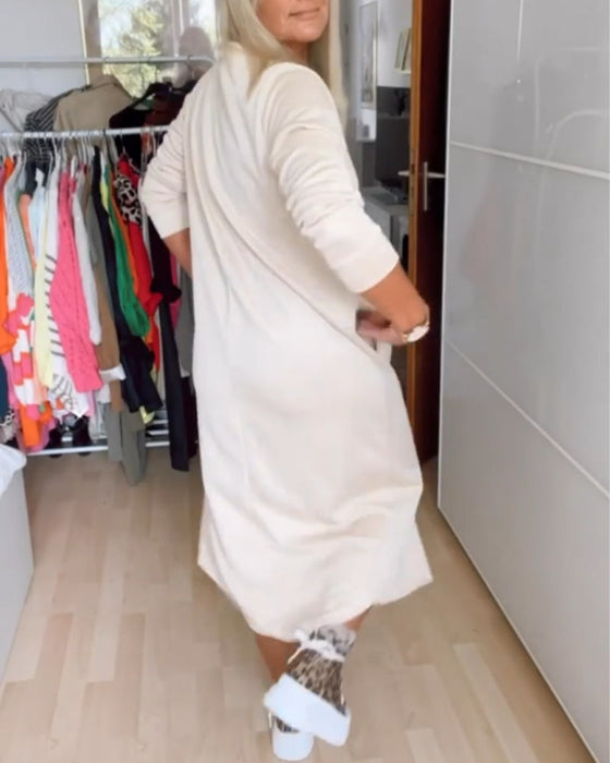 Casual round neck dress