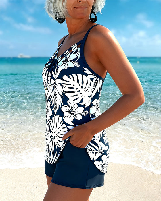 Botanical Floral Print Bikini