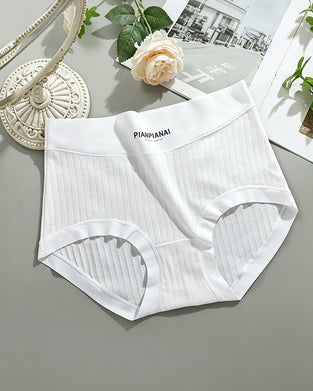 Solid Color High Waist Panties