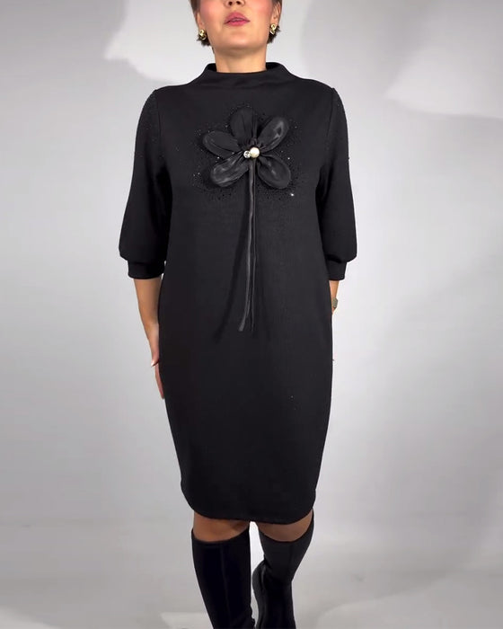 3D Floral Design Fashion Dress