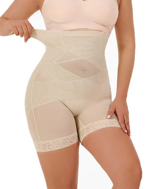 Cross-Waist Tummy Control Butt-Lifting Shapewear Panties
