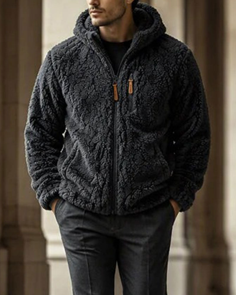 Men's Hooded Zipper Coat