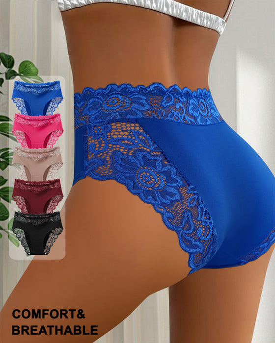 Sexy Lace Mid-Rise Panties-5