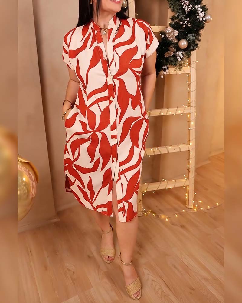 Stylish Casual Printed Fashion Dress