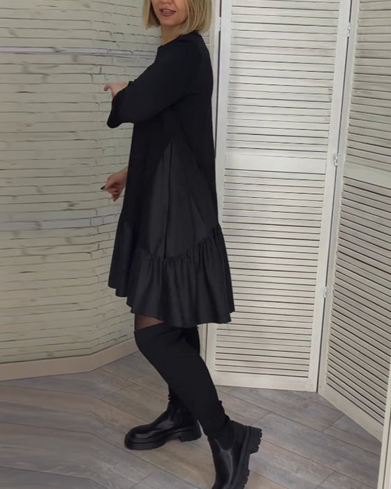 Round neck elegant dress