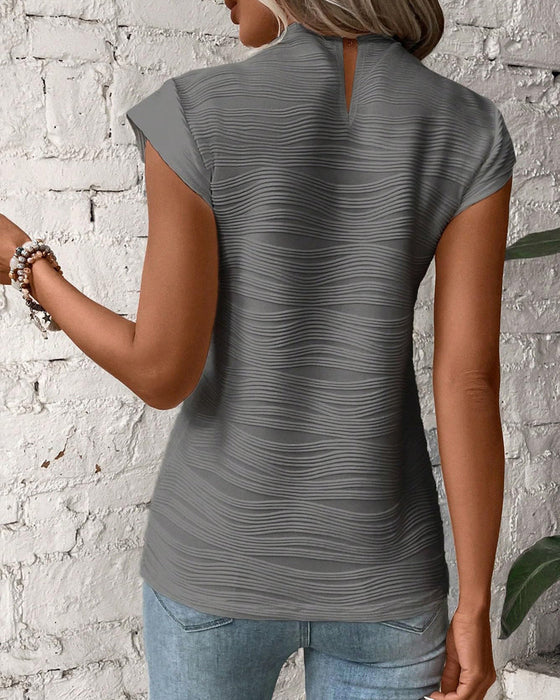 Women's half turtleneck solid blouses