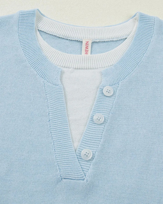 Casual Short Sleeve Pullover