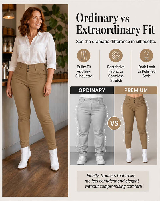 High Waist Pocket Button Skinny Pants