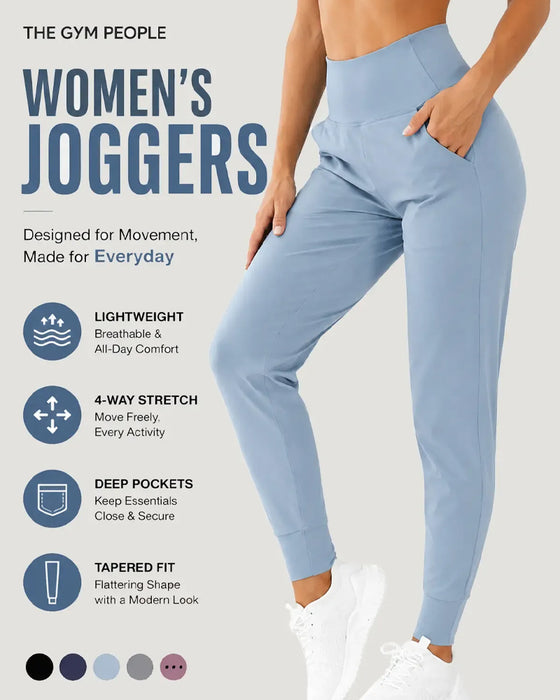 High Waist Pocket Solid Color Long Pants