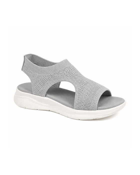 Peep Toe Flyknit Sandals