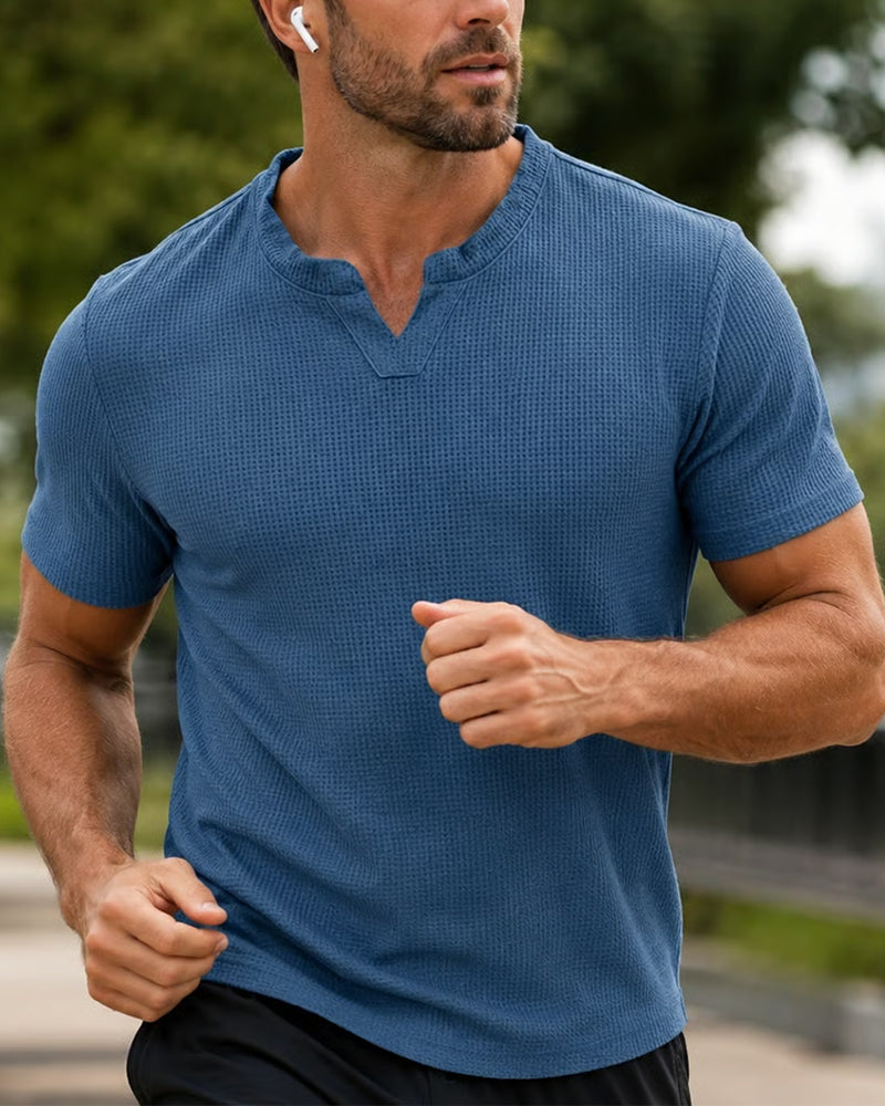 Men's Waffle Casual T-Shirt
