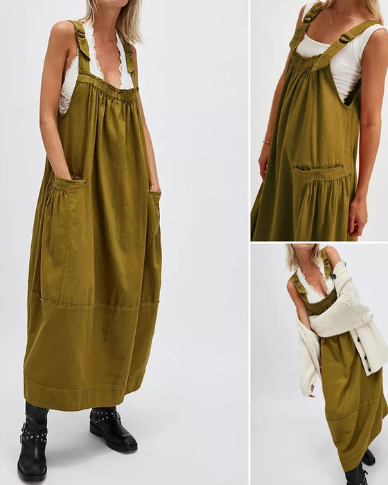 Loose Fit A-Line Jumper Dress