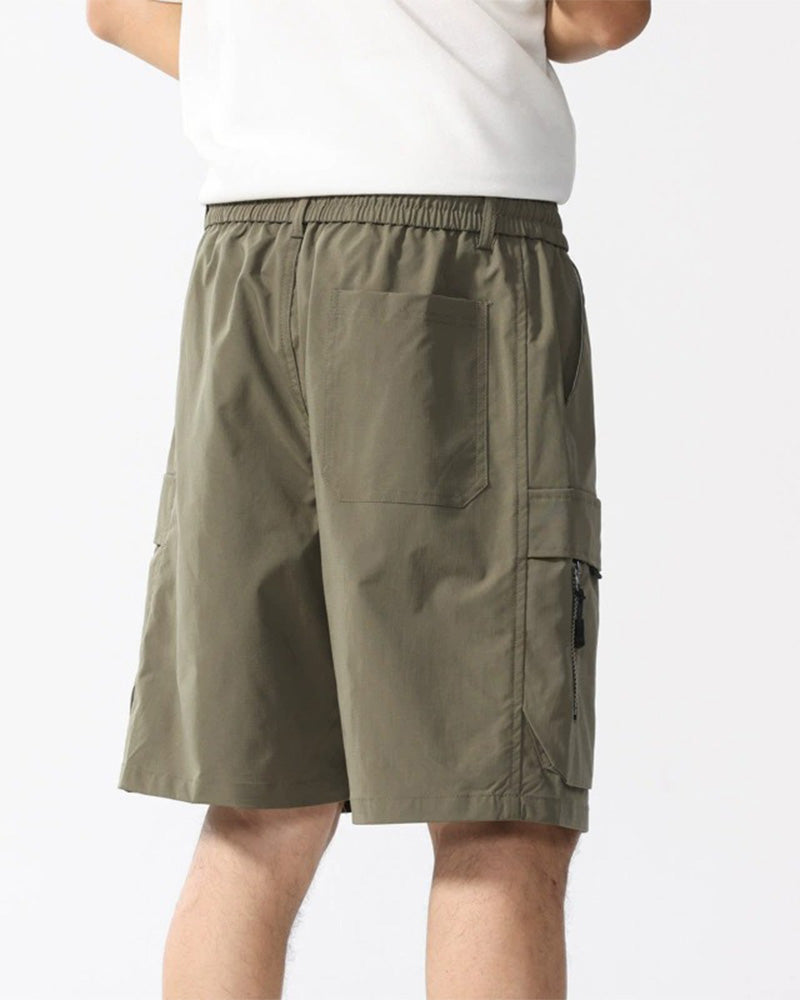 Loose Multi-Pocket Cargo Shorts