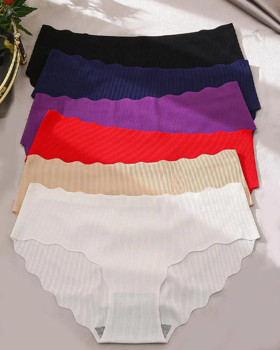 Solid Scallop Edge Comfort Lingerie