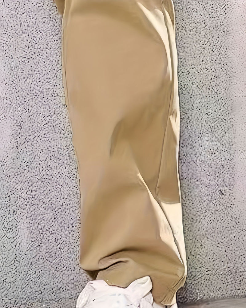 Sporty Multi-Pocket Cargo Pants