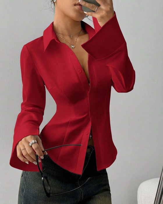 Women's Elegant Slim-Fit Blouse