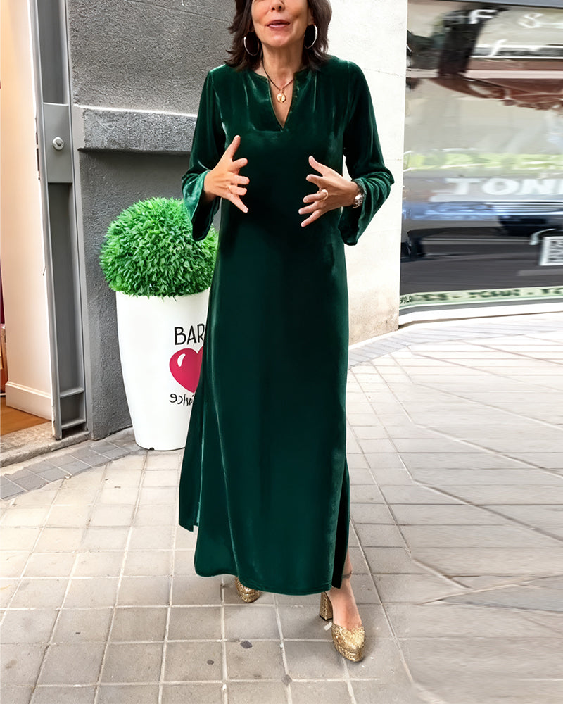 Solid Color Fashionable Loose Dress