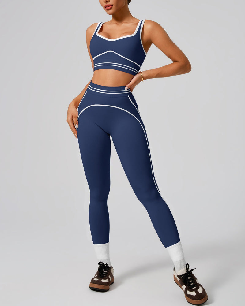 Sports Tank High Waist Yoga Set