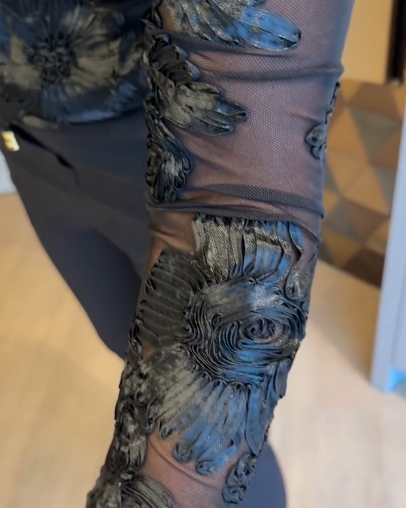 Stylish Round Neck Long-Sleeved Top