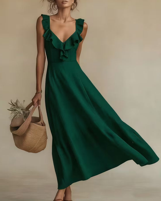 Ruffle Sleeveless Dresses