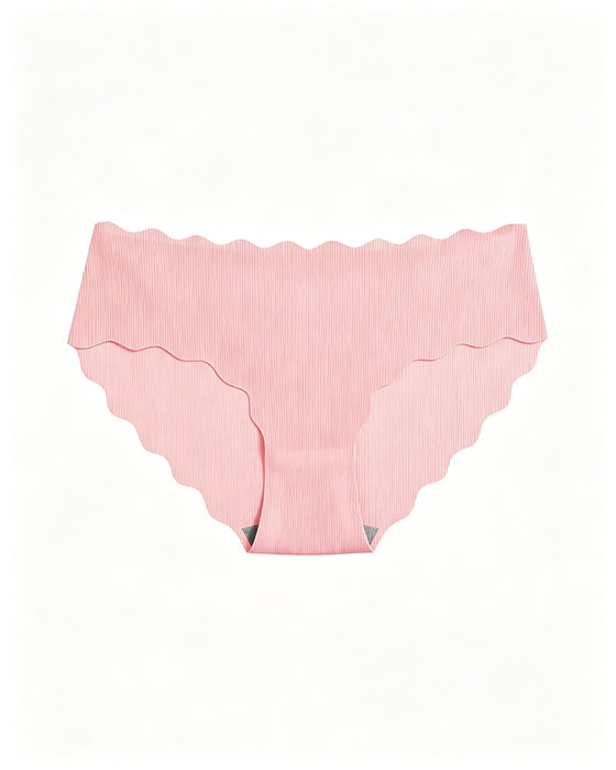 Solid Scallop Edge Comfort Lingerie