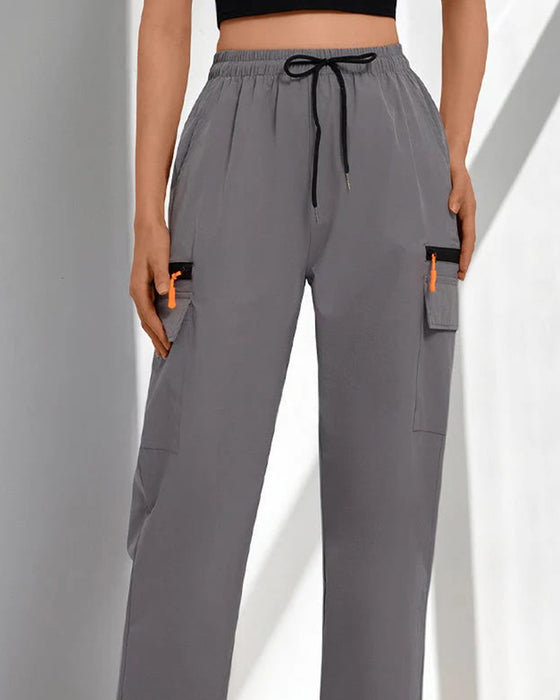 Drawstring Loose Casual Cargo Pants