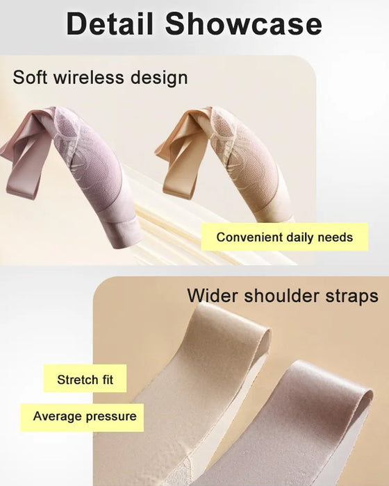 Front Buckle Satin Lace Bra