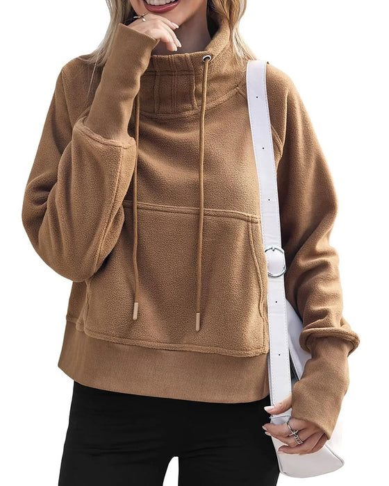 Casual Drawstring Pullover Sweatshirt