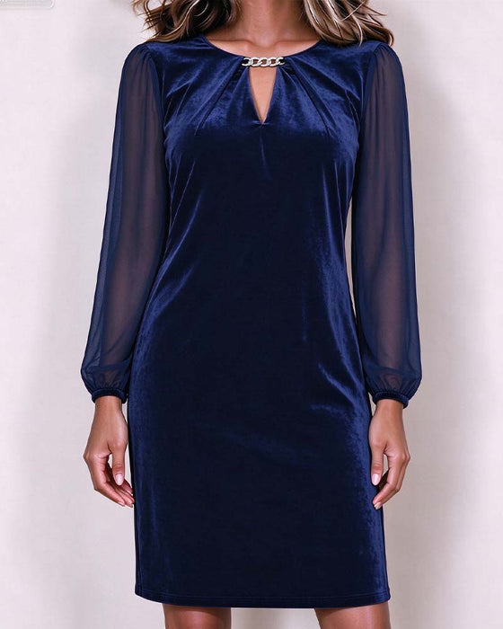 Velvet Long Sleeve Dress
