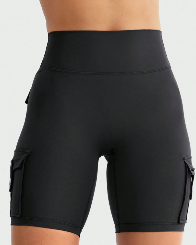 Women's Multi-Pocket Cycling Capri Leggings