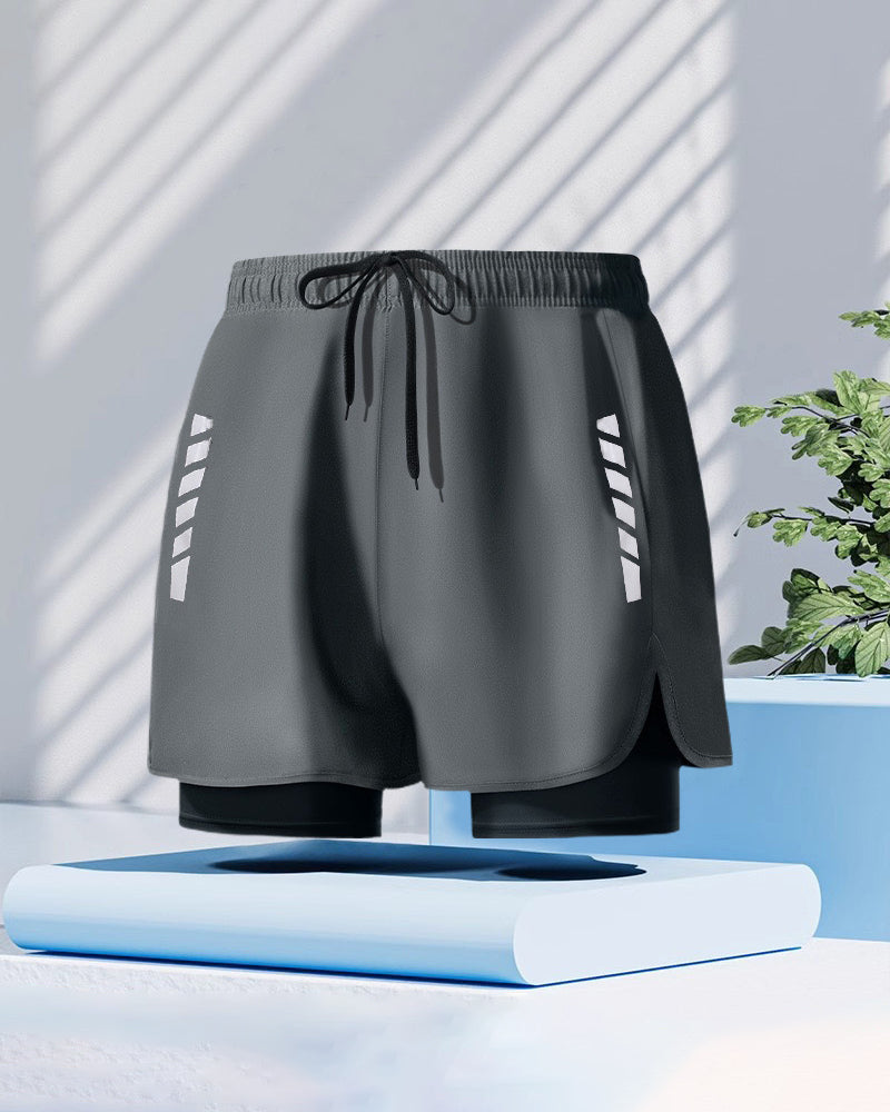 Men's Boxer Style Double Layer Modesty Short