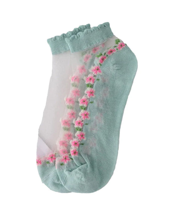 Summer Floral Breathable Socks