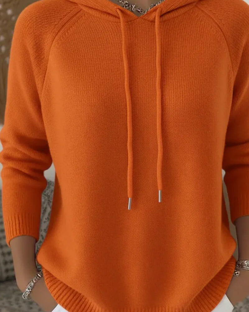 Hooded Fashionable Pullover Sweater