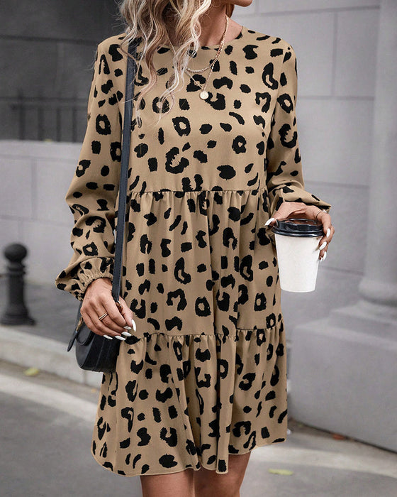 Leopard Long Sleeve Dress
