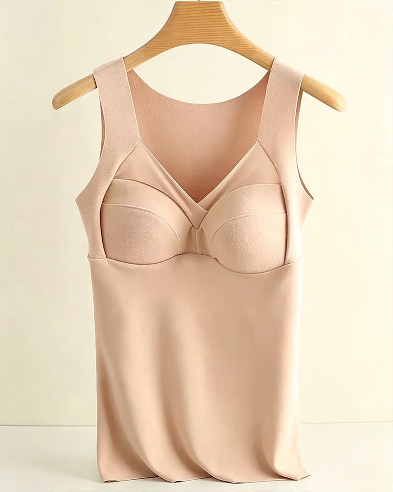 One-Piece Padded Warm Tank Top