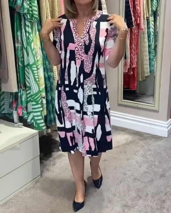 Women's leopard print midi dress