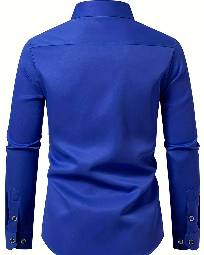 Business Slim-Fit Long-Sleeved Shirt
