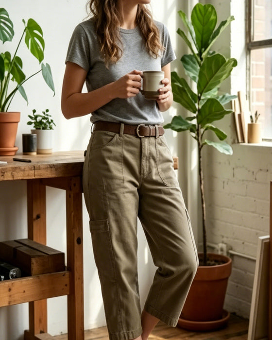 Vintage Design Casual Pants